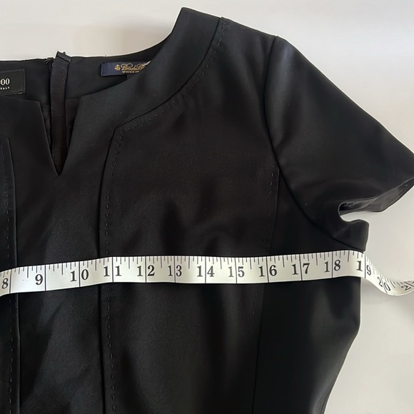 Brooks Brothers Wool Sheath Black Dress Size: 6 - Picture 13 of 16